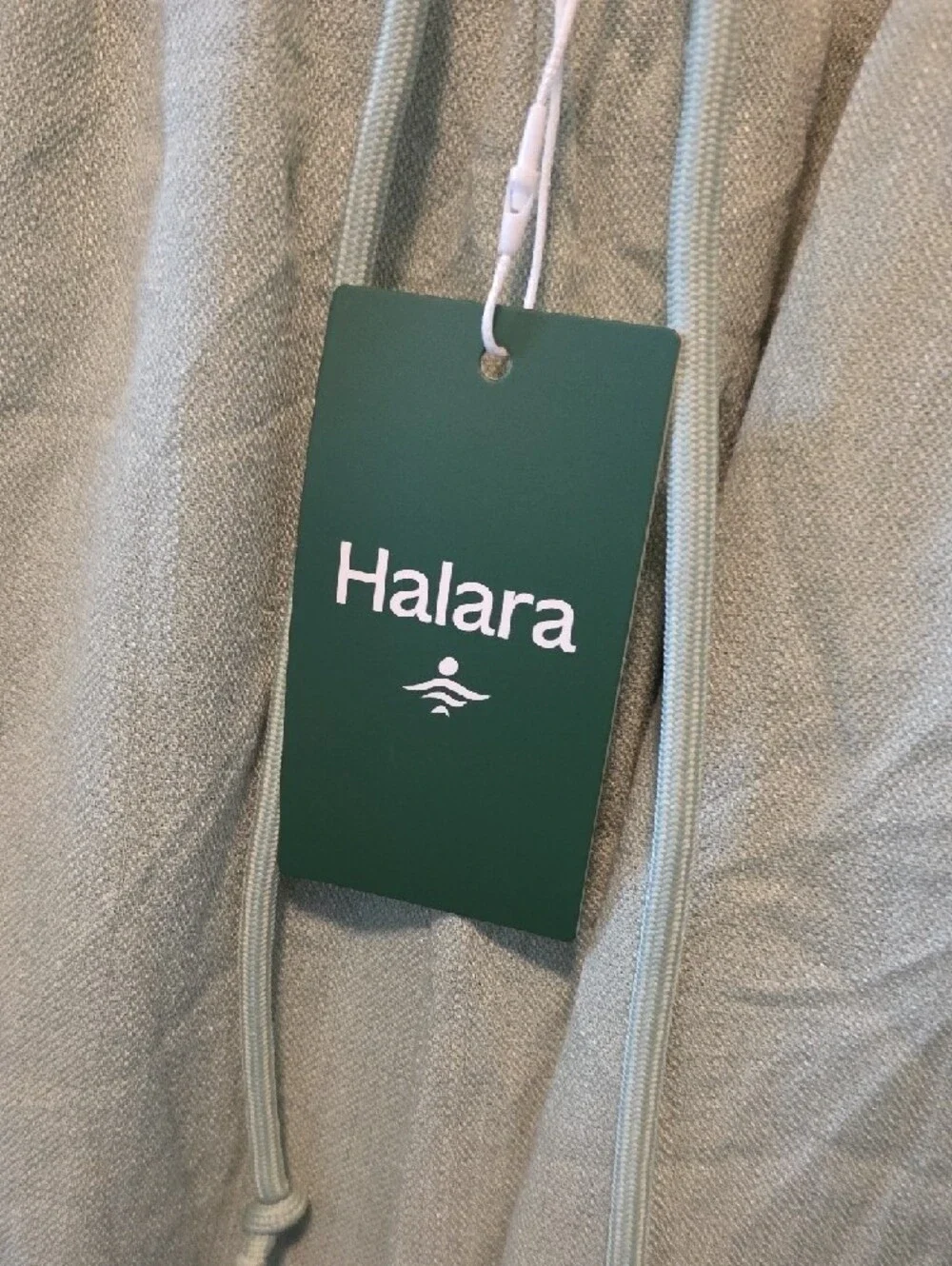 Halara High Waisted Drawstring Pocket Wide Leg Baggy Casual Linen-Feel Pants - Picture 5 of 5